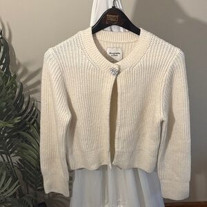 Abercrombie & Fitch Cream Knit Cardigan